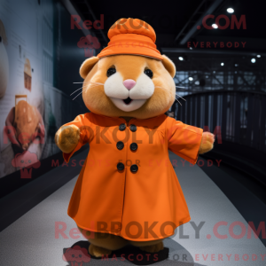 Orange hamster maskot...