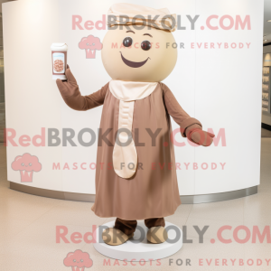 Beige Chocolate Bar maskot...