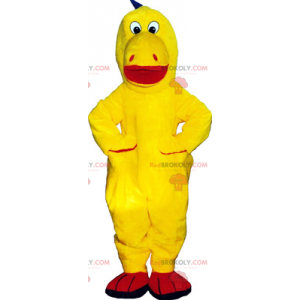 Mascote de dinossauro amarelo - Redbrokoly.com