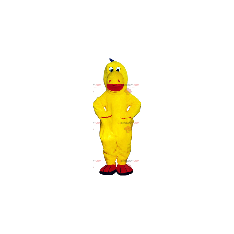 Gul dinosaurie maskot - Redbrokoly.com Gul dinosaurie maskot - Redbrokoly.com