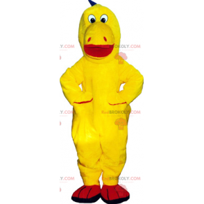 Mascote de dinossauro amarelo - Redbrokoly.com