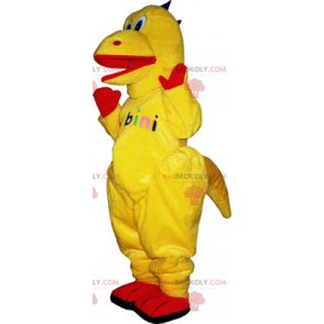 Yellow dinosaur mascot - Redbrokoly.com