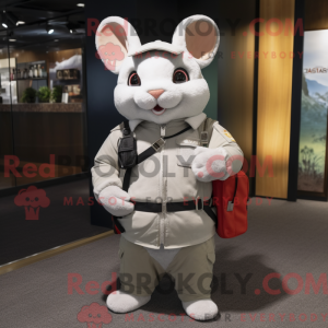 Hvid Chinchilla maskot...