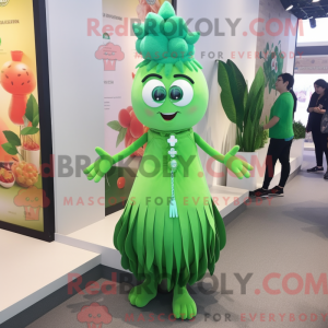 Grön lök maskot kostym...