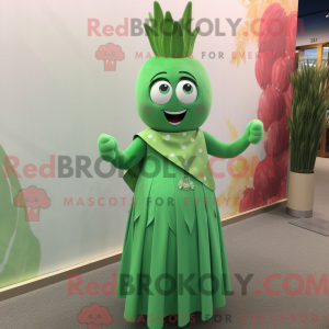 Grøn løg maskot kostume...