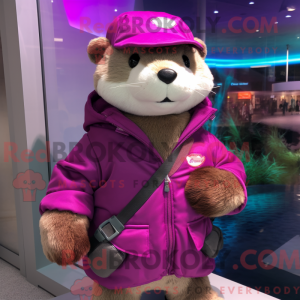 Disfraz de mascota Magenta...