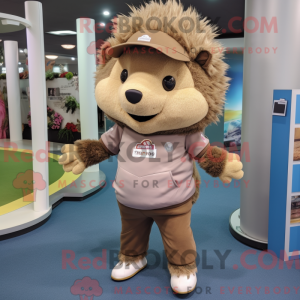 Brown Hedgehog mascot...