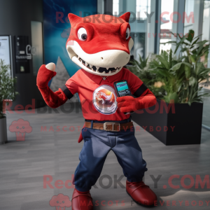 Maskotka Red Shark...