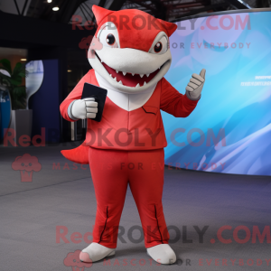 Maskotka Red Shark...