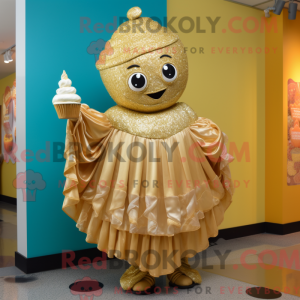 Maskottchenkostüm Gold...