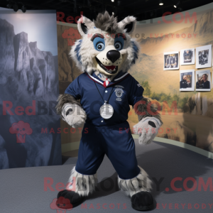 Navy Hyene maskot kostyme...