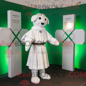 White Celtic Cross mascot...