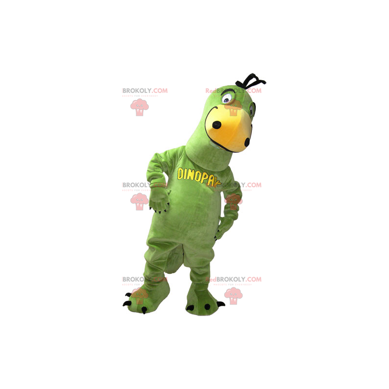 Grön dinosaurie maskot - Redbrokoly.com Grön dinosaurie maskot - Redbrokoly.com