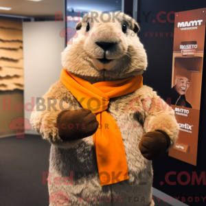 Costume mascotte de Marmot...