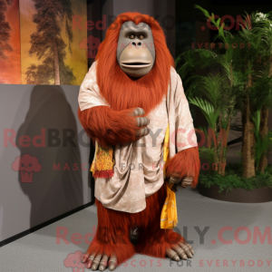 Orangutang maskot drakt...