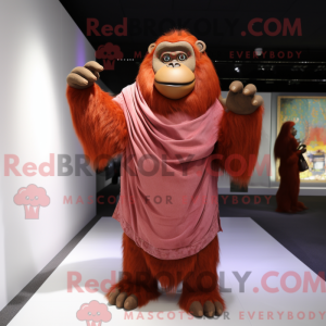 Orangutang maskot drakt...