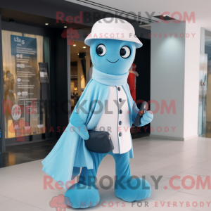 Cyan Hermelin Maskottchen...