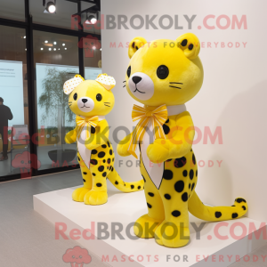 Citrongul Leopard maskot...