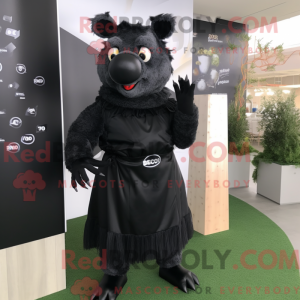 Maskottchenkostüm Black Sow...