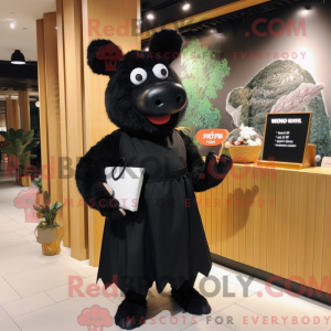 Maskottchenkostüm Black Sow...
