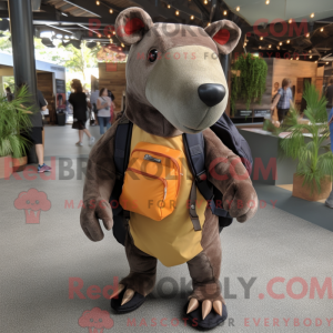 Rust Tapir-mascottekostuum...