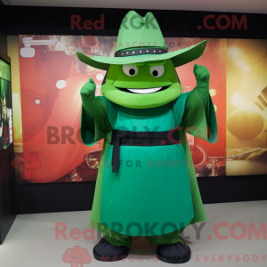 Green Samurai mascot...
