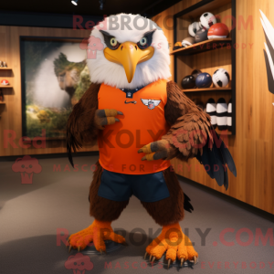 Orange Haast S Eagle-maskot...