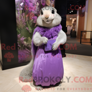 Lavendel murmeldyr maskot...