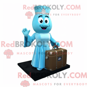 Cyan förlovelsesring maskot...
