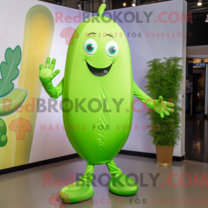 Postava maskota Lime Green...