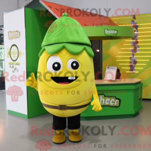 Lime Green Tacos maskot...