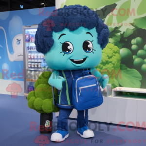 Blue Broccoli mascot...