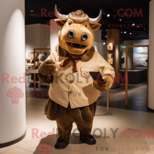 Brown Bull mascottekostuum...