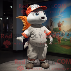 Sølv guldfisk maskot...