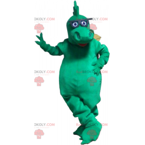 Dragon mascotte met bril - Redbrokoly.com