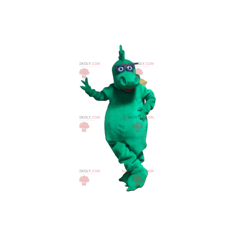 Dragon mascot with glasses - Redbrokoly.com