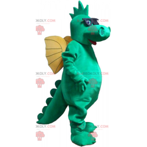 Dragon mascotte met bril - Redbrokoly.com