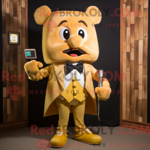 Gold Phone-maskotdraktfigur...