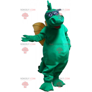 Mascote dragão com óculos - Redbrokoly.com