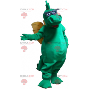 Dragon mascotte met bril - Redbrokoly.com