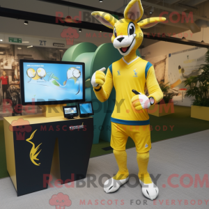 Yellow Gazelle mascot...