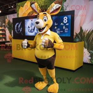 Yellow Gazelle mascot...