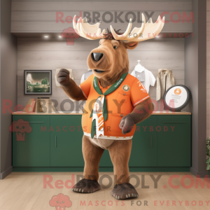Orange Irish Elk maskot...