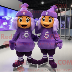 Purple Pair Of Ice Skates...