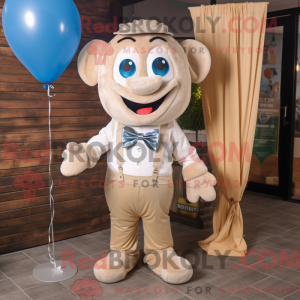 Personaggio mascotte beige...