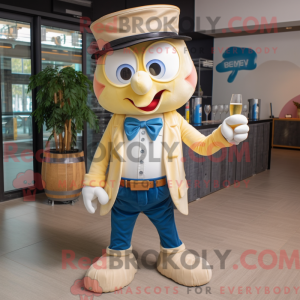 Beige champagne maskot...