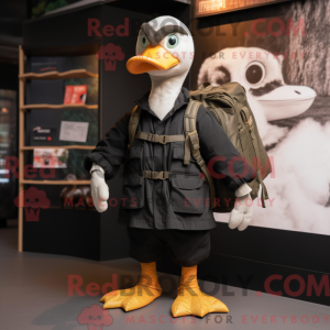 Black Goose maskot kostume...