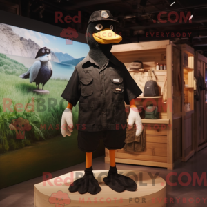 Costume mascotte de Black...