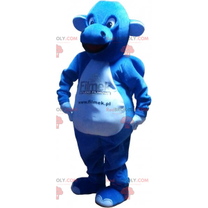 Blå och vit drakmaskot - Redbrokoly.com