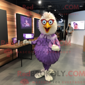 Lilla Fried Chicken maskot...